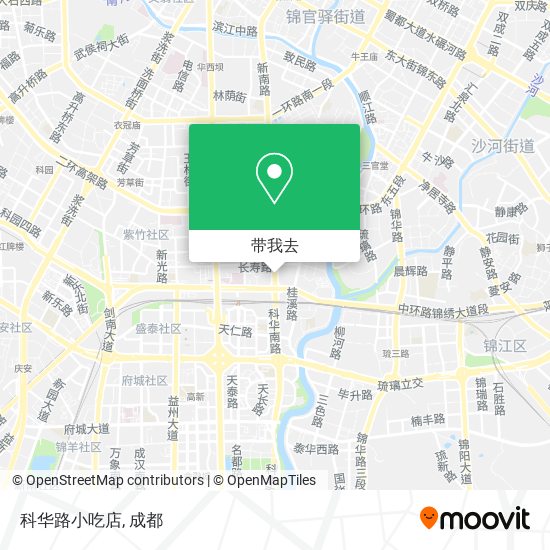 科华路小吃店地图