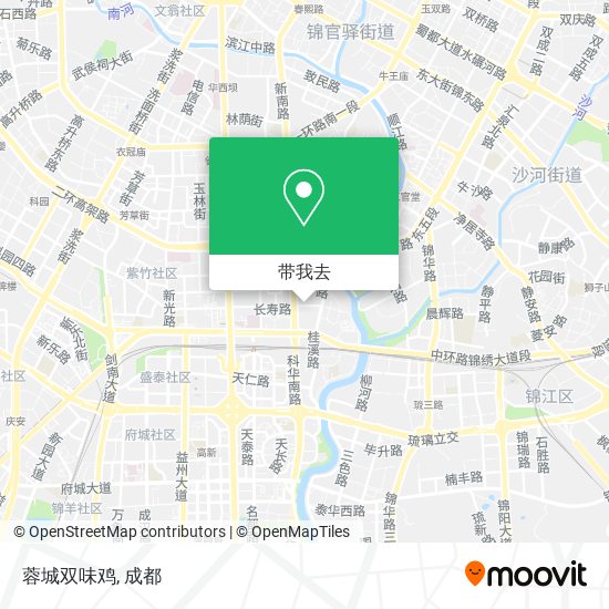 蓉城双味鸡地图