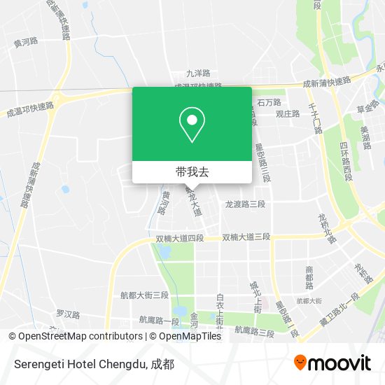 Serengeti Hotel Chengdu地图