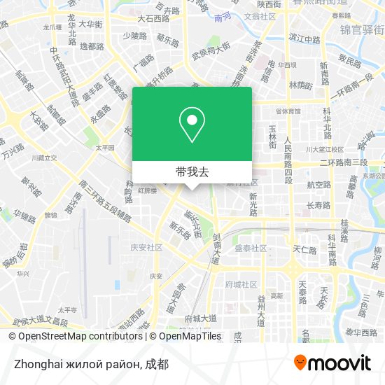 Zhonghai жилой район地图