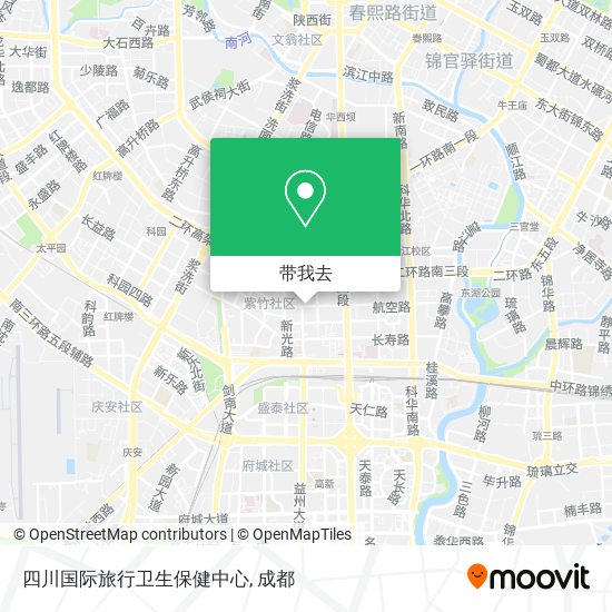 四川国际旅行卫生保健中心地图