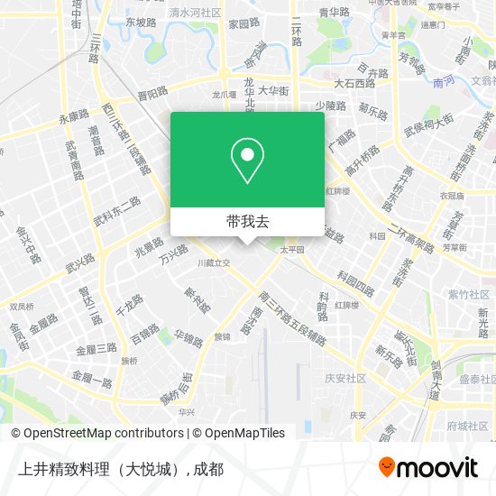 上井精致料理（大悦城）地图