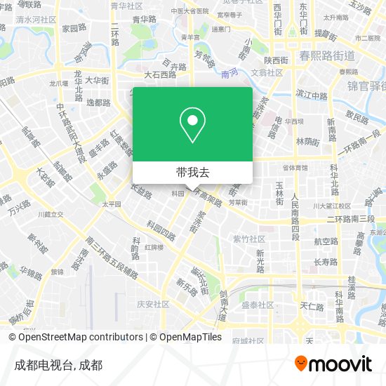 成都电视台地图
