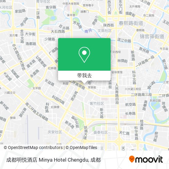 成都明悦酒店 Minya Hotel Chengdu地图