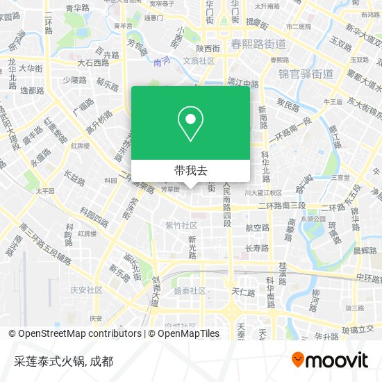 采莲泰式火锅地图