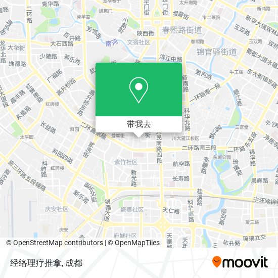 经络理疗推拿地图