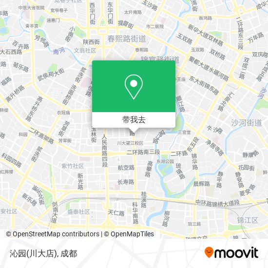 沁园(川大店)地图