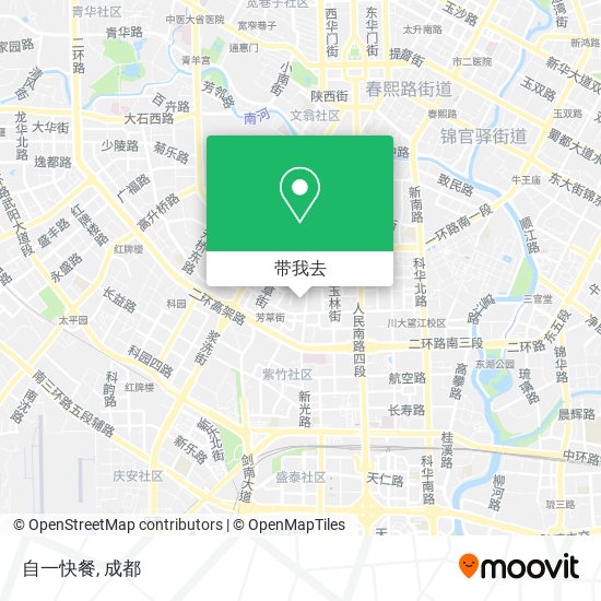 自一快餐地图
