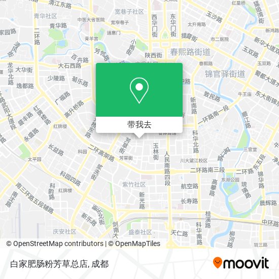 白家肥肠粉芳草总店地图