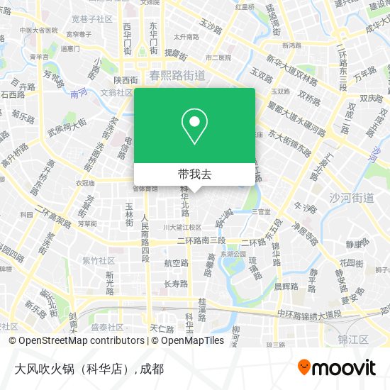 大风吹火锅（科华店）地图