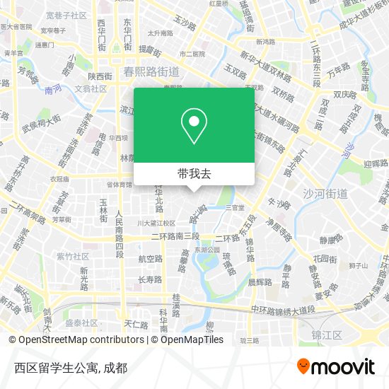 西区留学生公寓地图