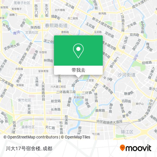 川大17号宿舍楼地图