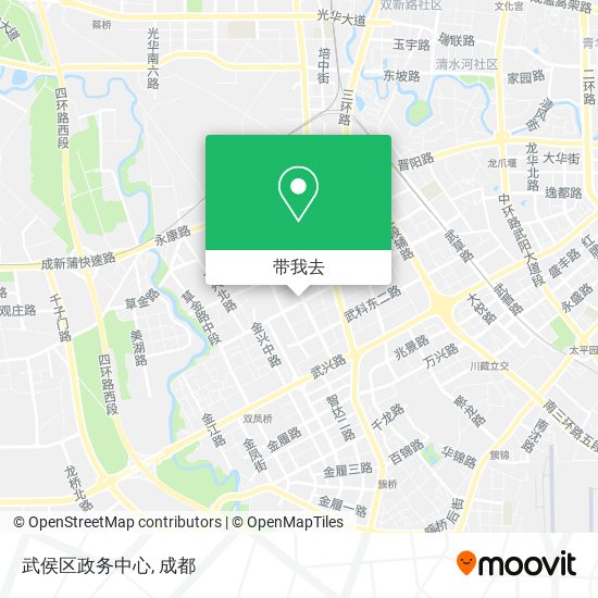 武侯区政务中心地图