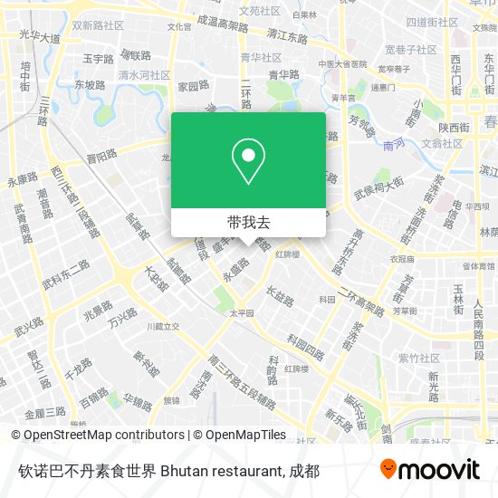 钦诺巴不丹素食世界 Bhutan restaurant地图