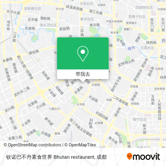 钦诺巴不丹素食世界 Bhutan restaurant地图