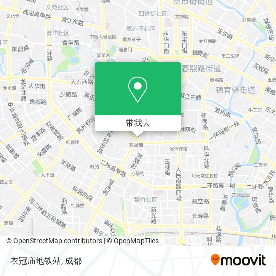 衣冠庙地铁站地图
