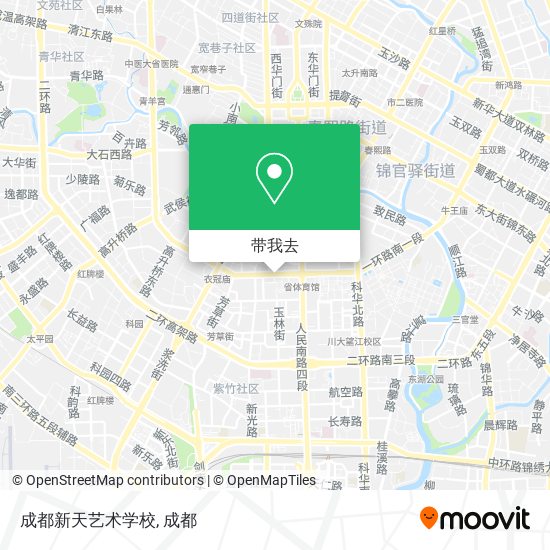 成都新天艺术学校地图