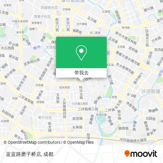 蓝蓝路磨子桥店地图