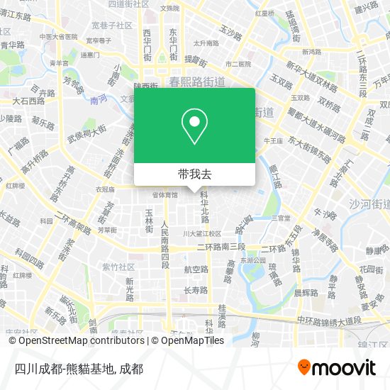 四川成都-熊貓基地地图