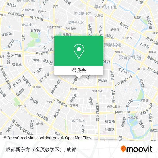 成都新东方（金茂教学区）地图