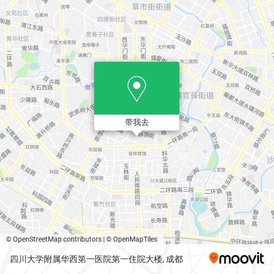 四川大学附属华西第一医院第一住院大楼地图