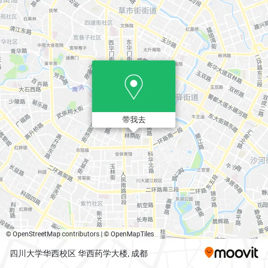 四川大学华西校区 华西药学大楼地图
