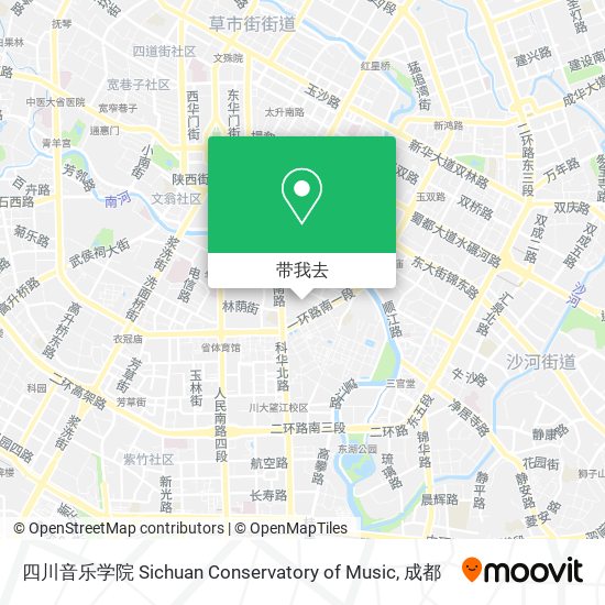四川音乐学院 Sichuan Conservatory of Music地图