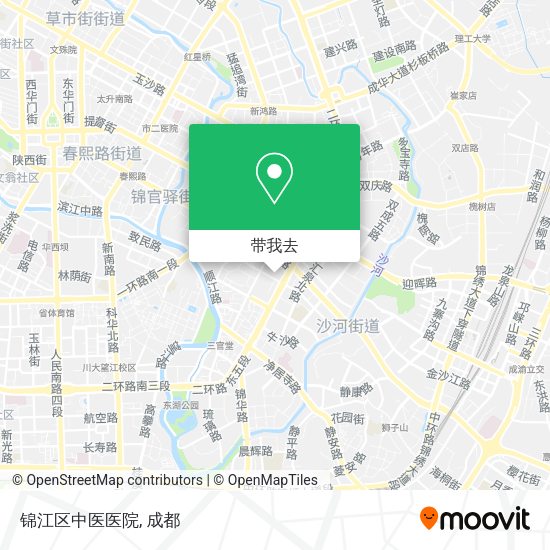 锦江区中医医院地图