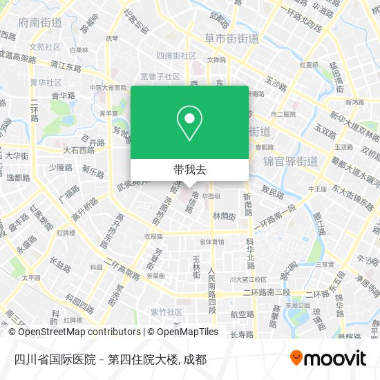 四川省国际医院﹣第四住院大楼地图