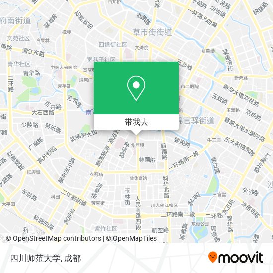 四川师范大学地图
