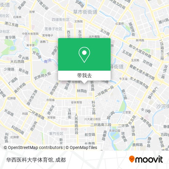 华西医科大学体育馆地图