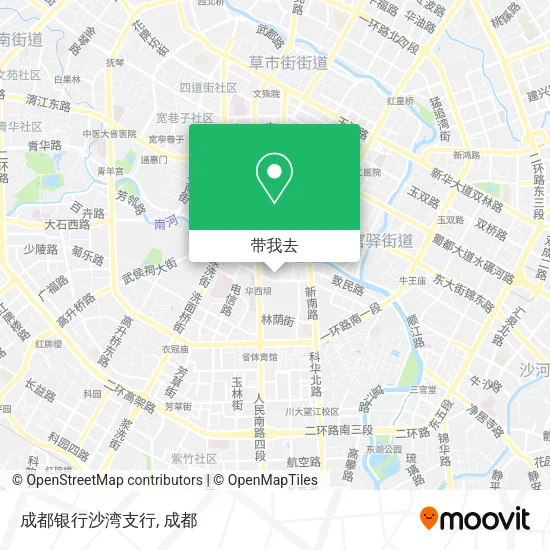 成都银行沙湾支行地图