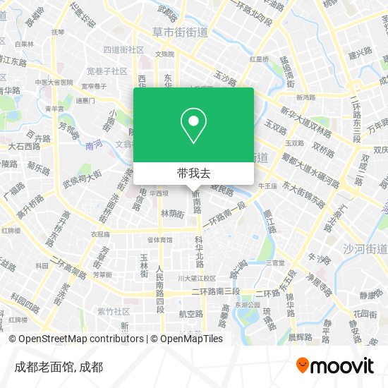 成都老面馆地图