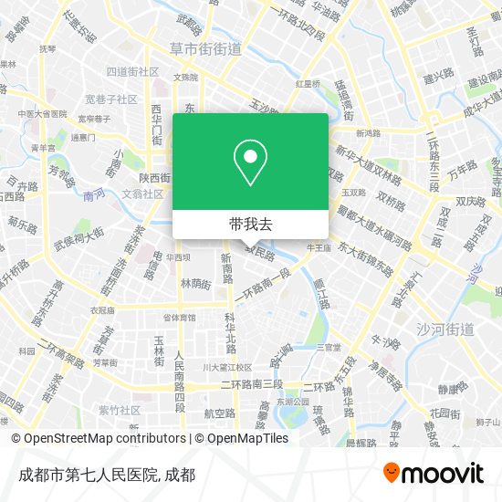 成都市第七人民医院地图