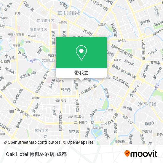 Oak Hotel 橡树林酒店地图