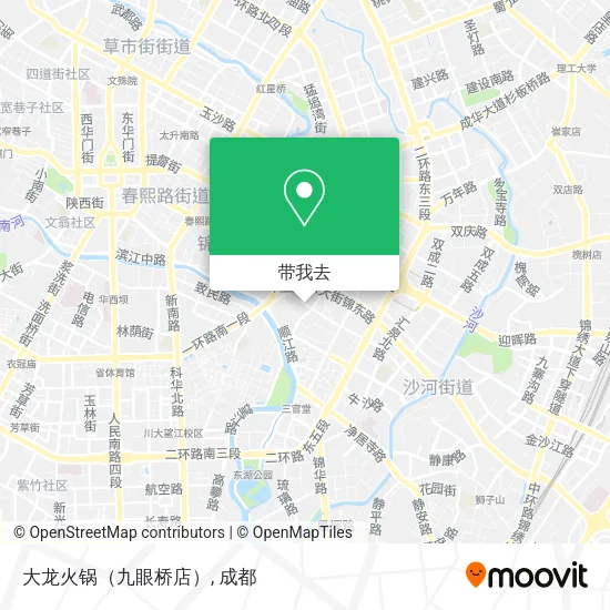 大龙火锅（九眼桥店）地图