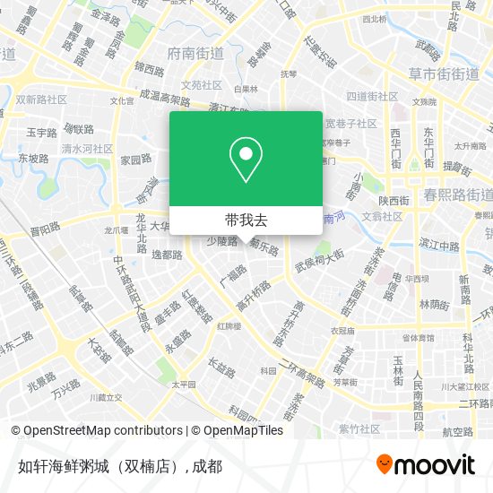 如轩海鲜粥城（双楠店）地图