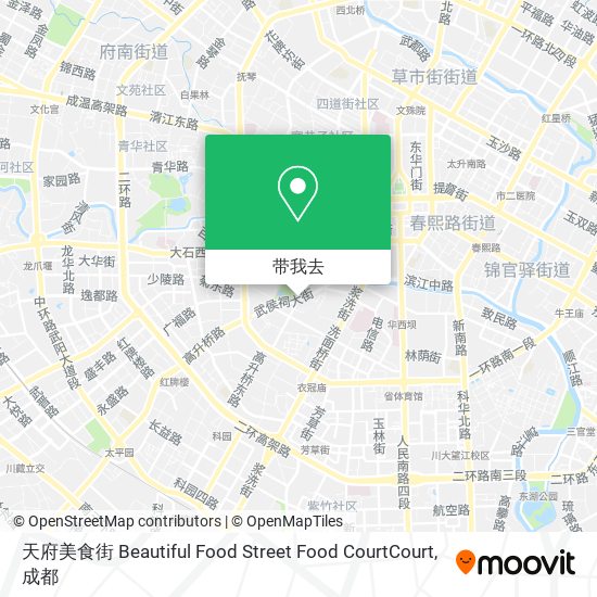 天府美食街 Beautiful Food Street Food CourtCourt地图