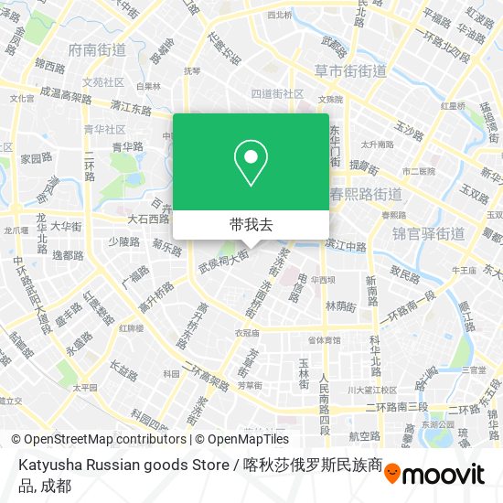 Katyusha Russian goods Store / 喀秋莎俄罗斯民族商品地图