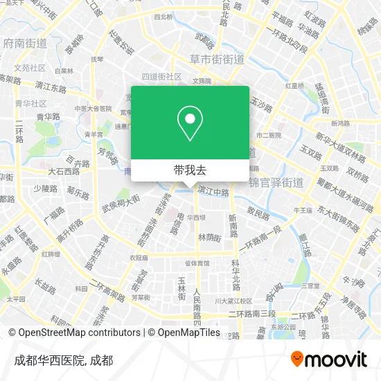 成都华西医院地图