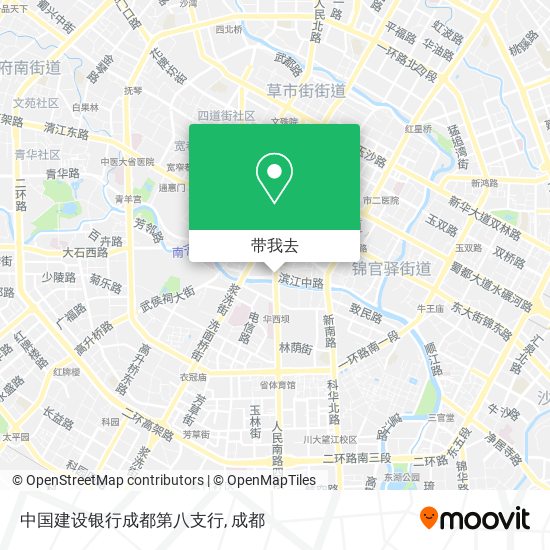 中国建设银行成都第八支行地图