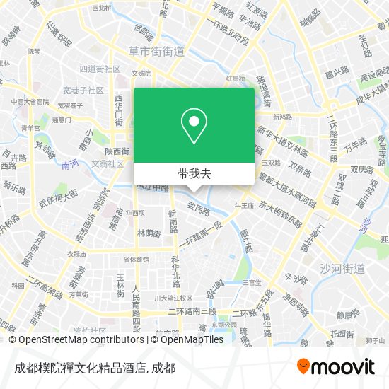 成都樸院禪文化精品酒店地图