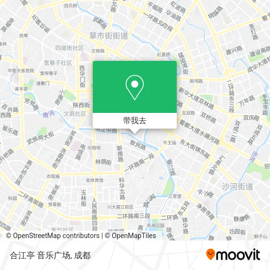合江亭 音乐广场地图