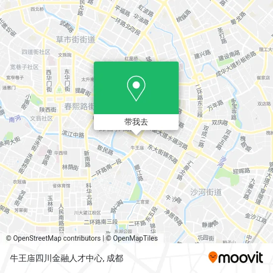 牛王庙四川金融人才中心地图