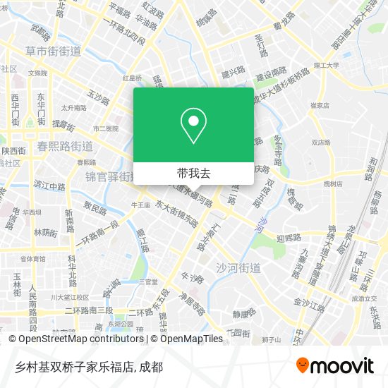 乡村基双桥子家乐福店地图