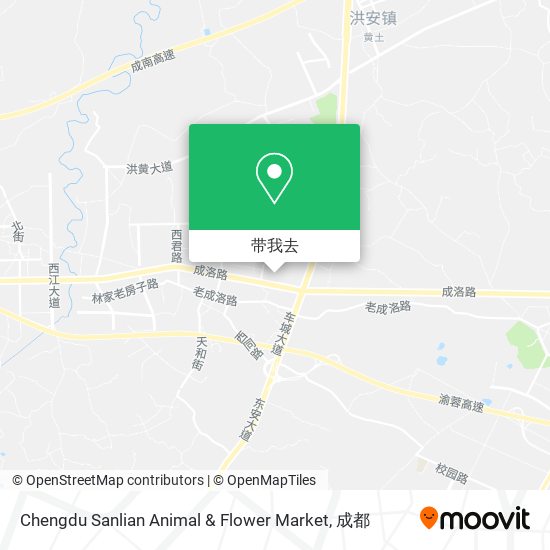 Chengdu Sanlian Animal & Flower Market地图