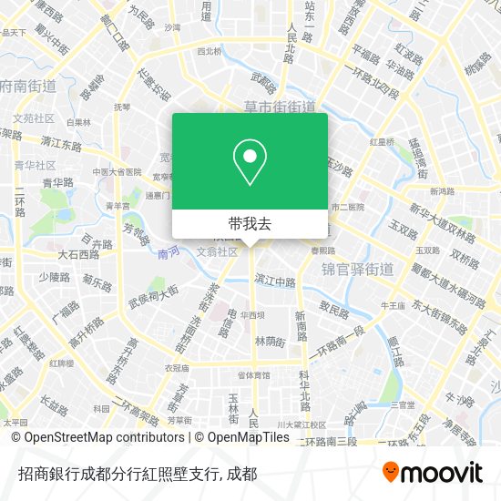 招商銀行成都分行紅照壁支行地图