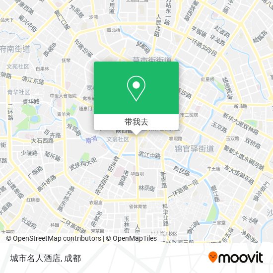 城市名人酒店地图