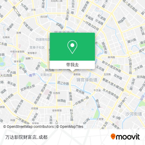 万达影院财富店地图