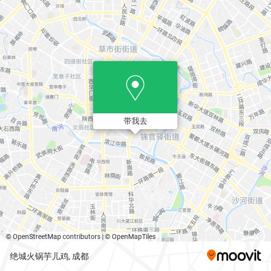 绝城火锅芋儿鸡地图
